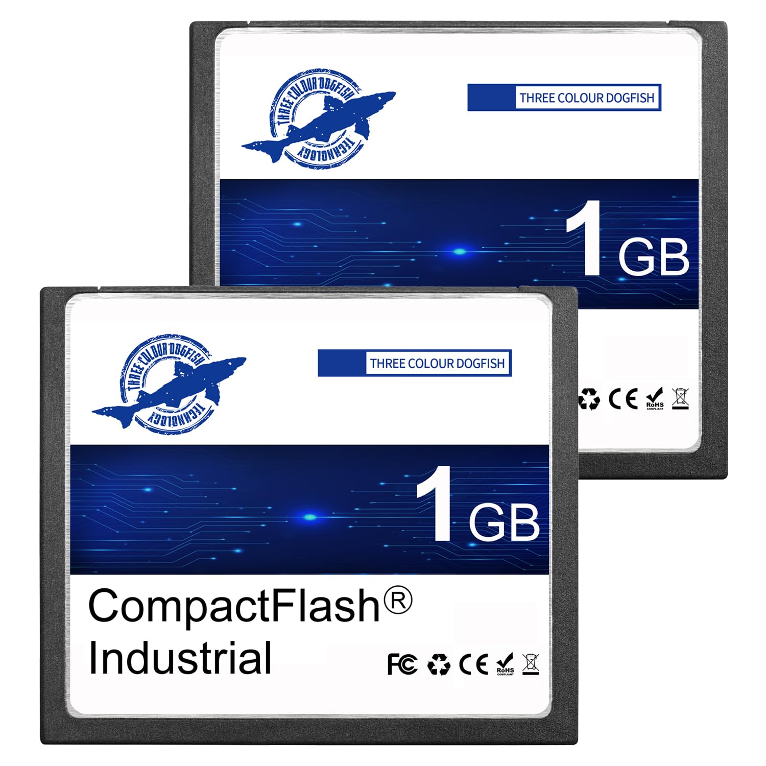 Amazon | Dogfish CFカード 【産業用耐久】SLC 1GB 2枚組 コンパクト